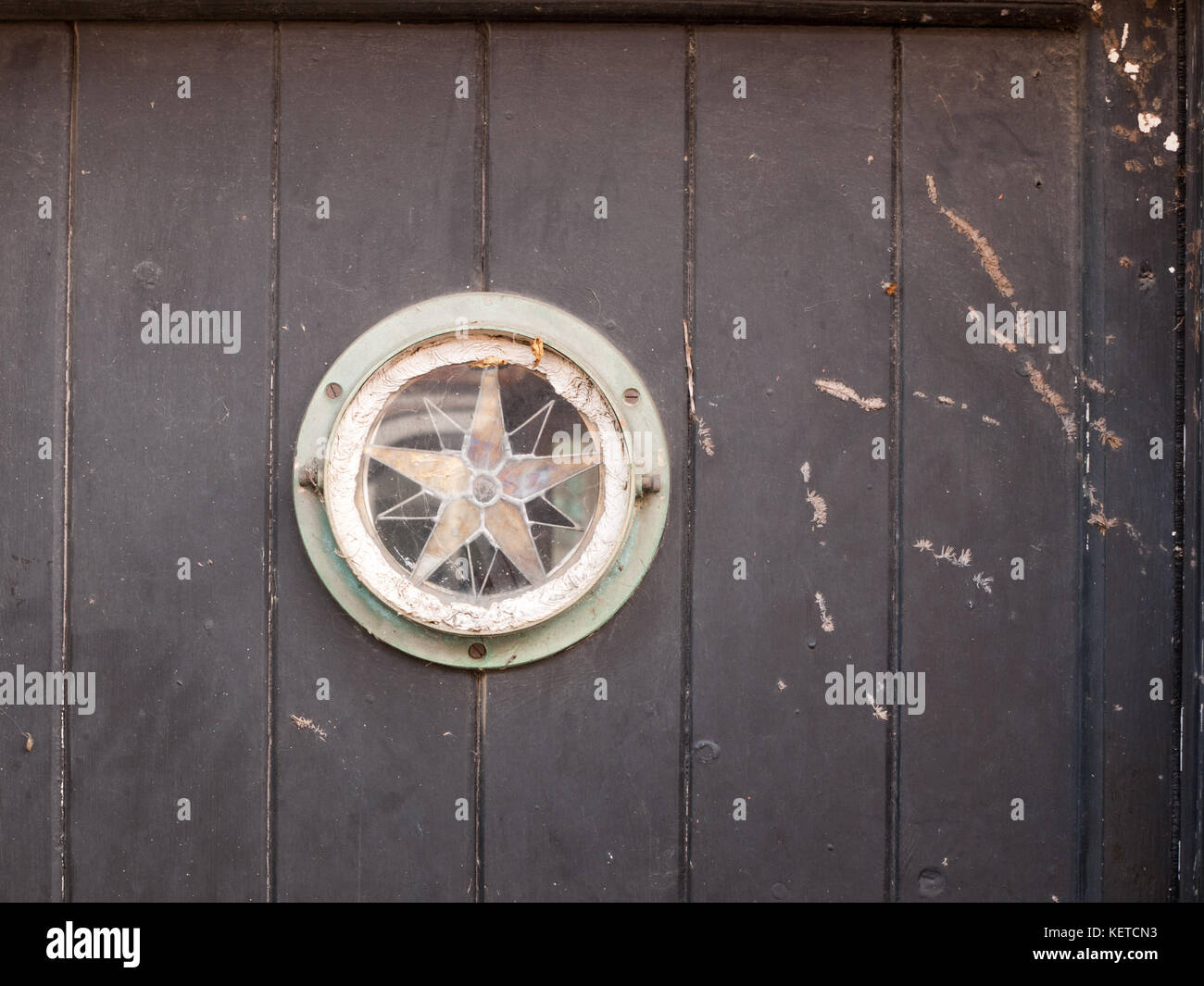 Interesting Star Sign Door Window Vintage Rustic Essex England