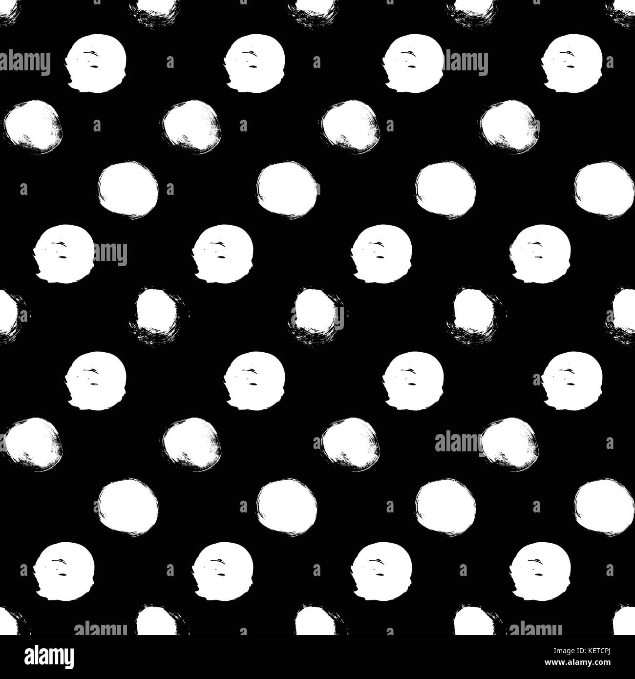 Seamless black and white pattern with circles Stock Vector Image & Art ...
