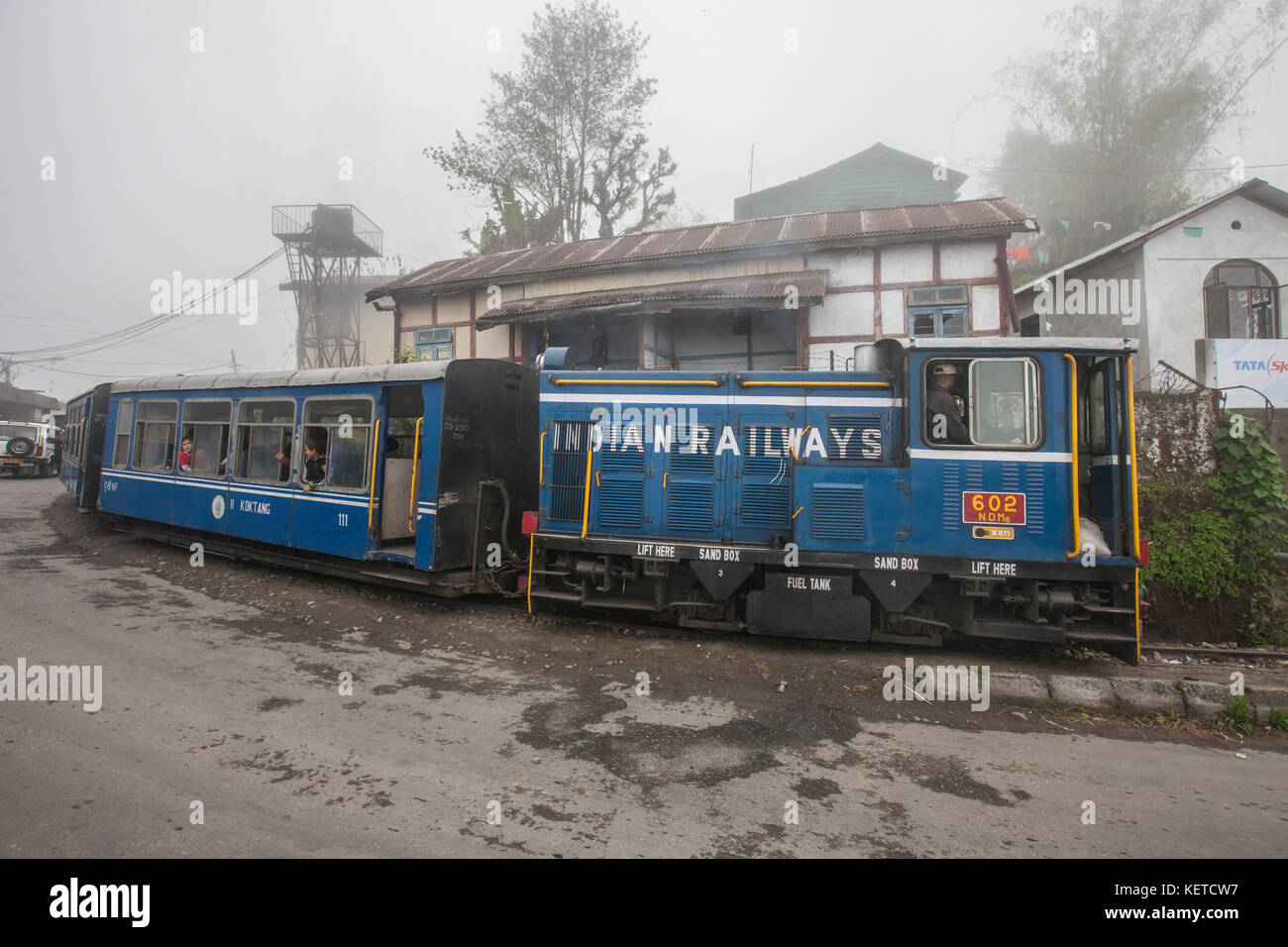 The historical Himalayan Railway also known as Toy Train Darjeeling India West Bengal Asia Stock Photo