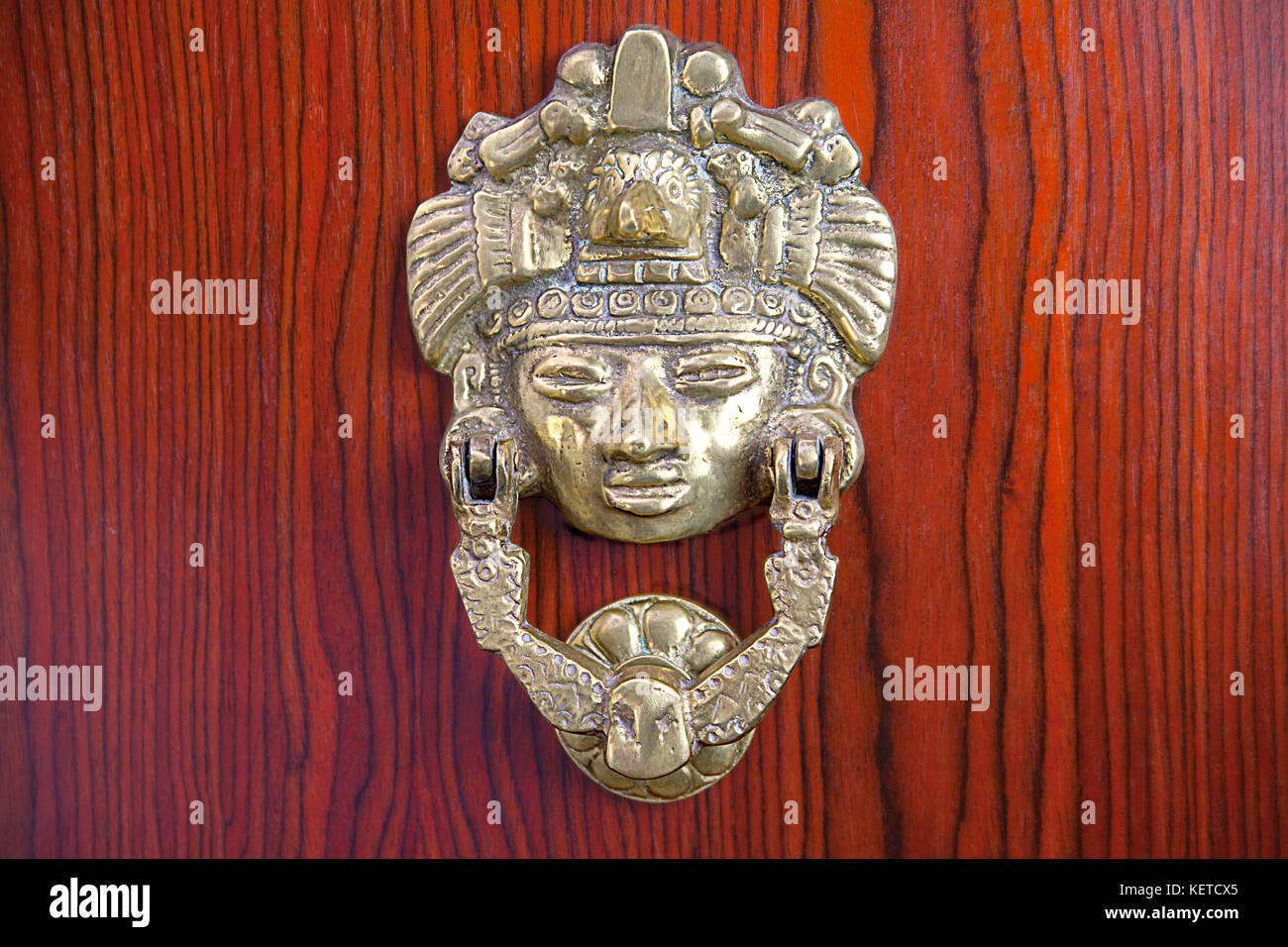 Mexican brass door knocker Stock Photo Alamy
