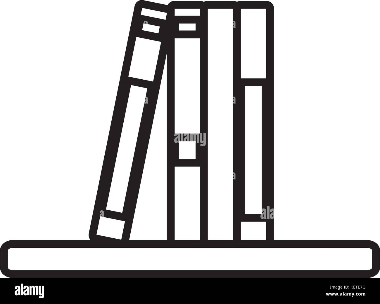 Books on shelf Stock Vector Image & Art Alamy