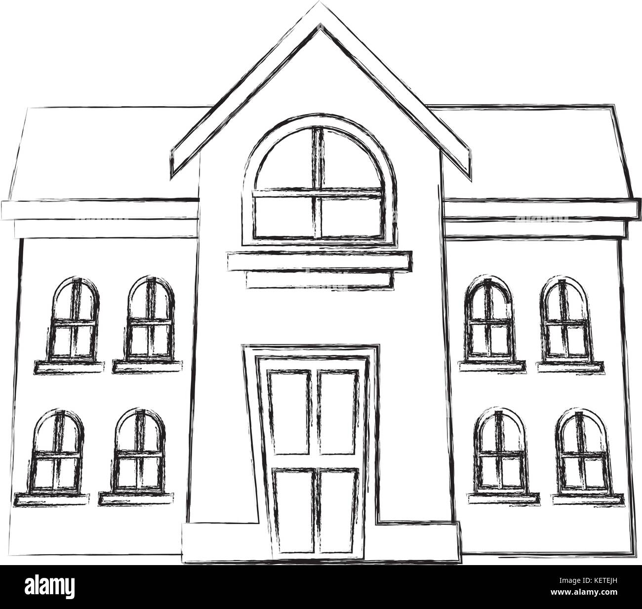 School Building Isolated Stock Vector Image & Art - Alamy