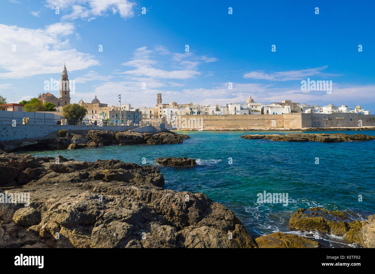 Monopoli (Italy) - A white city on the the sea with port, province of Bari, Apulia region, southern Italy Stock Photo