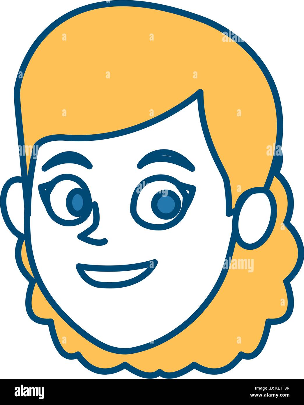 Woman smiling cartoon Stock Vector Image & Art - Alamy