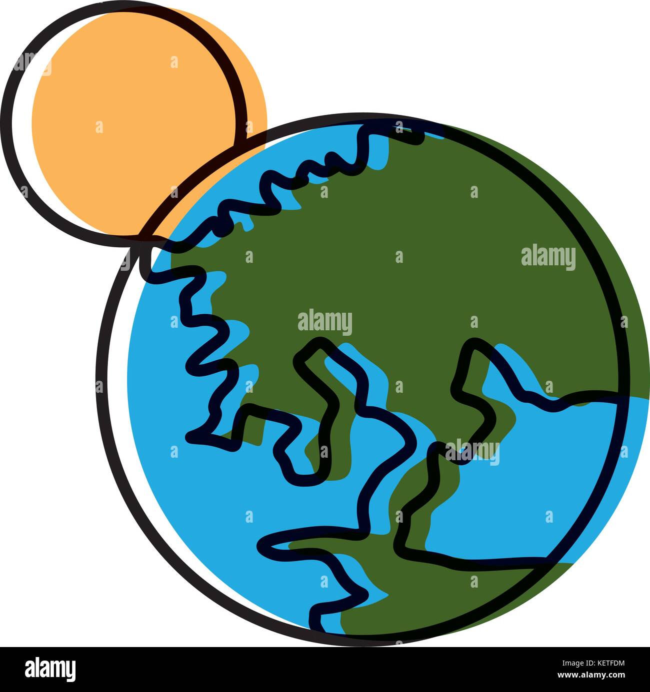 Earth world isolated Stock Vector Image & Art - Alamy