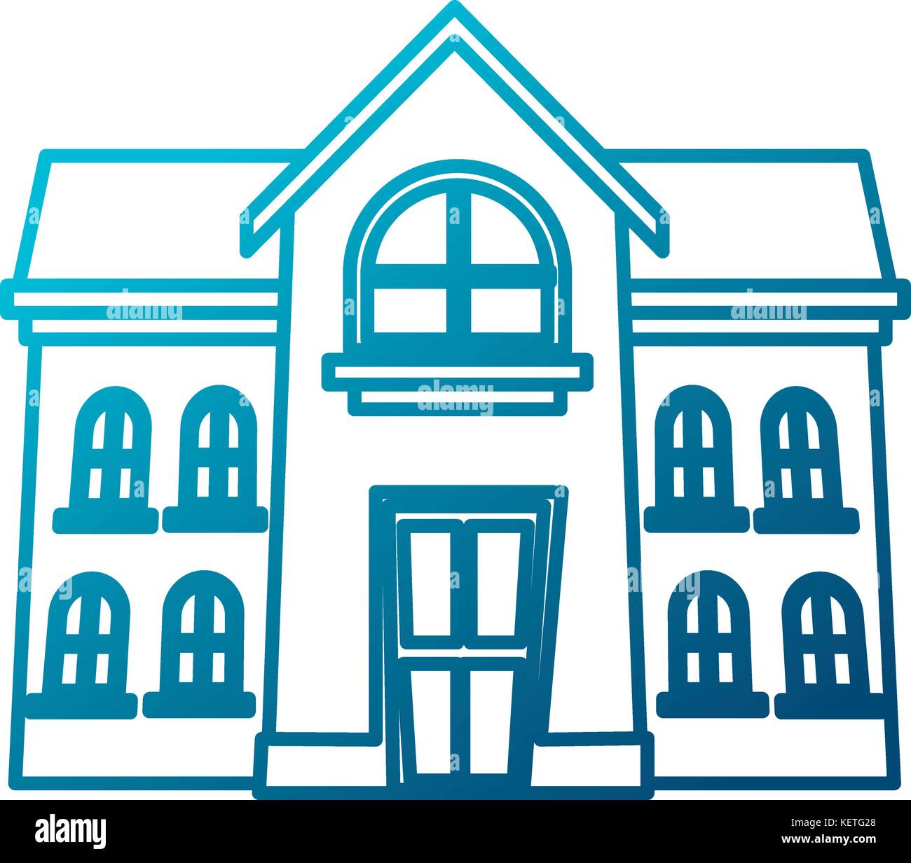 School building isolated Stock Vector Image & Art - Alamy