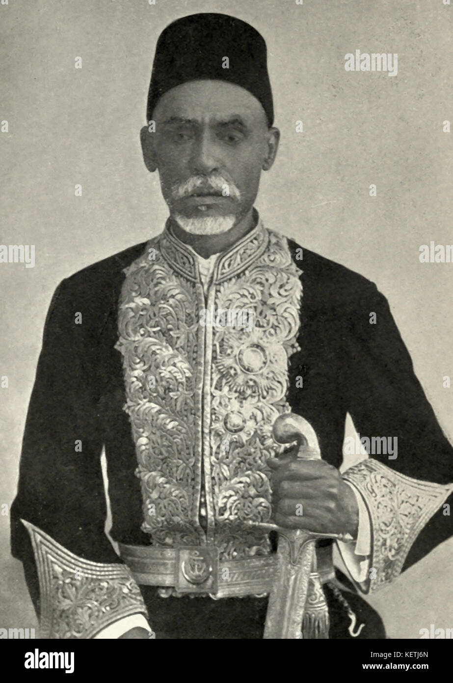 Zubeir Pasha, circa 1883 Stock Photo
