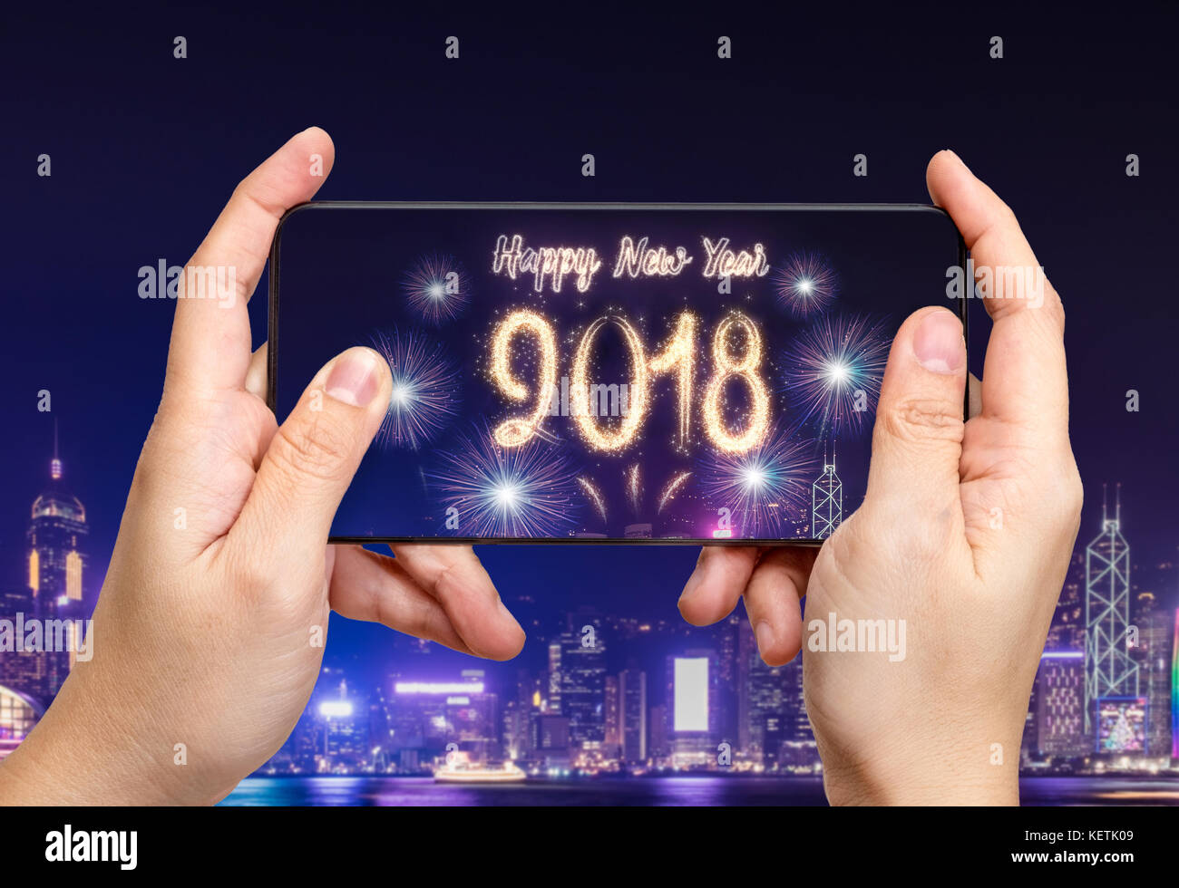 hand-holding-mobile-using-augmented-reality-ar-apps-to-celebration