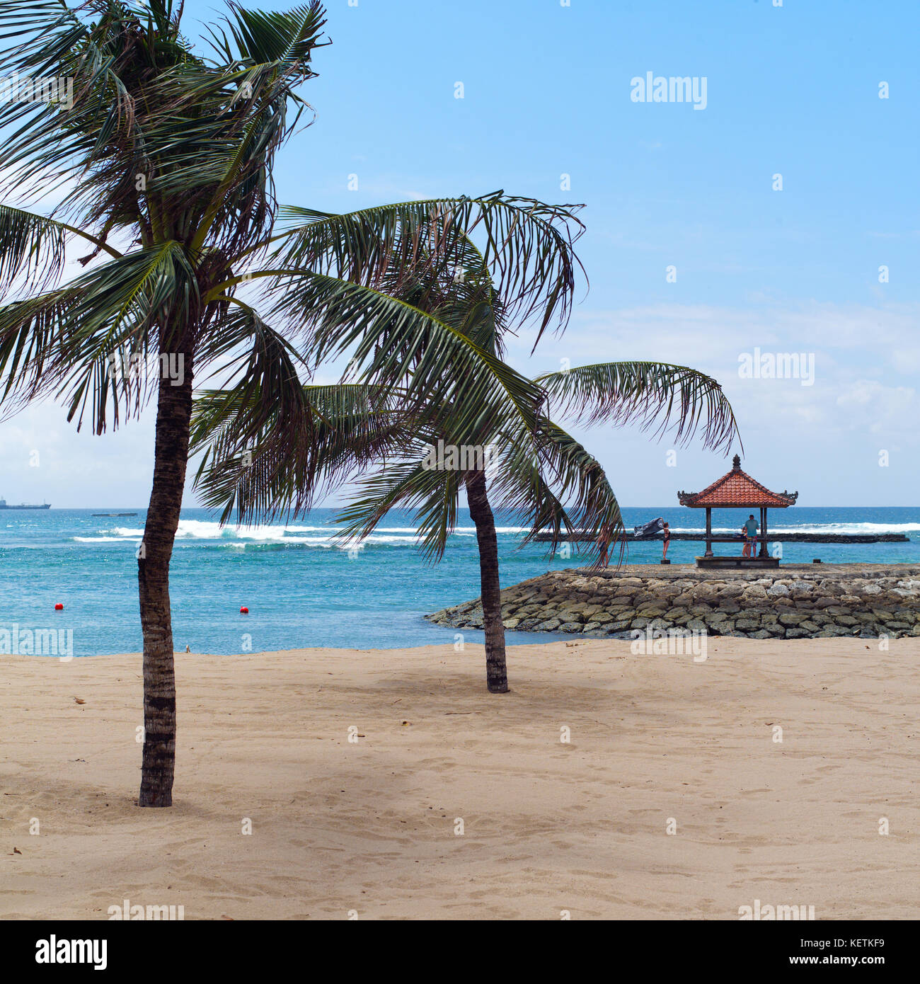 Bali, Indonesia luxury rest on beach Stock Photo