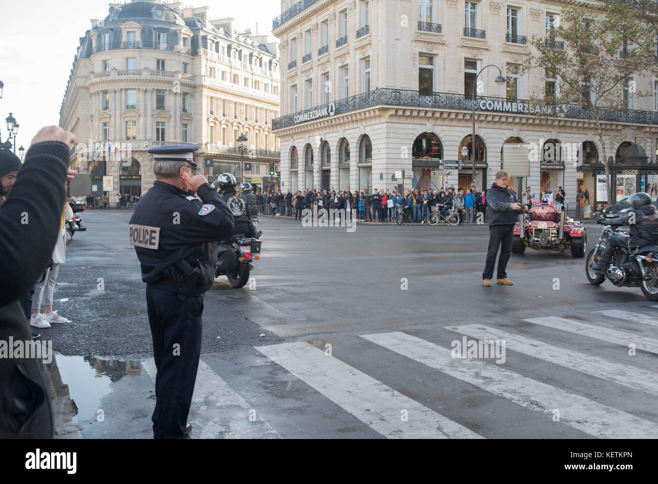 Paris: National event of the Federation of Bikers of France Stock Photo