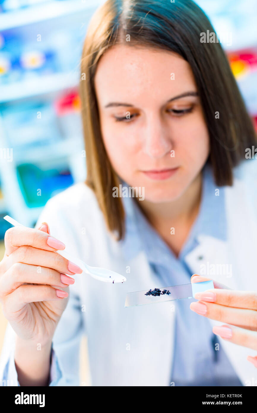Fish caviar research in laboratory. Food Processing and Quality Control Fish Stock Photo Alamy