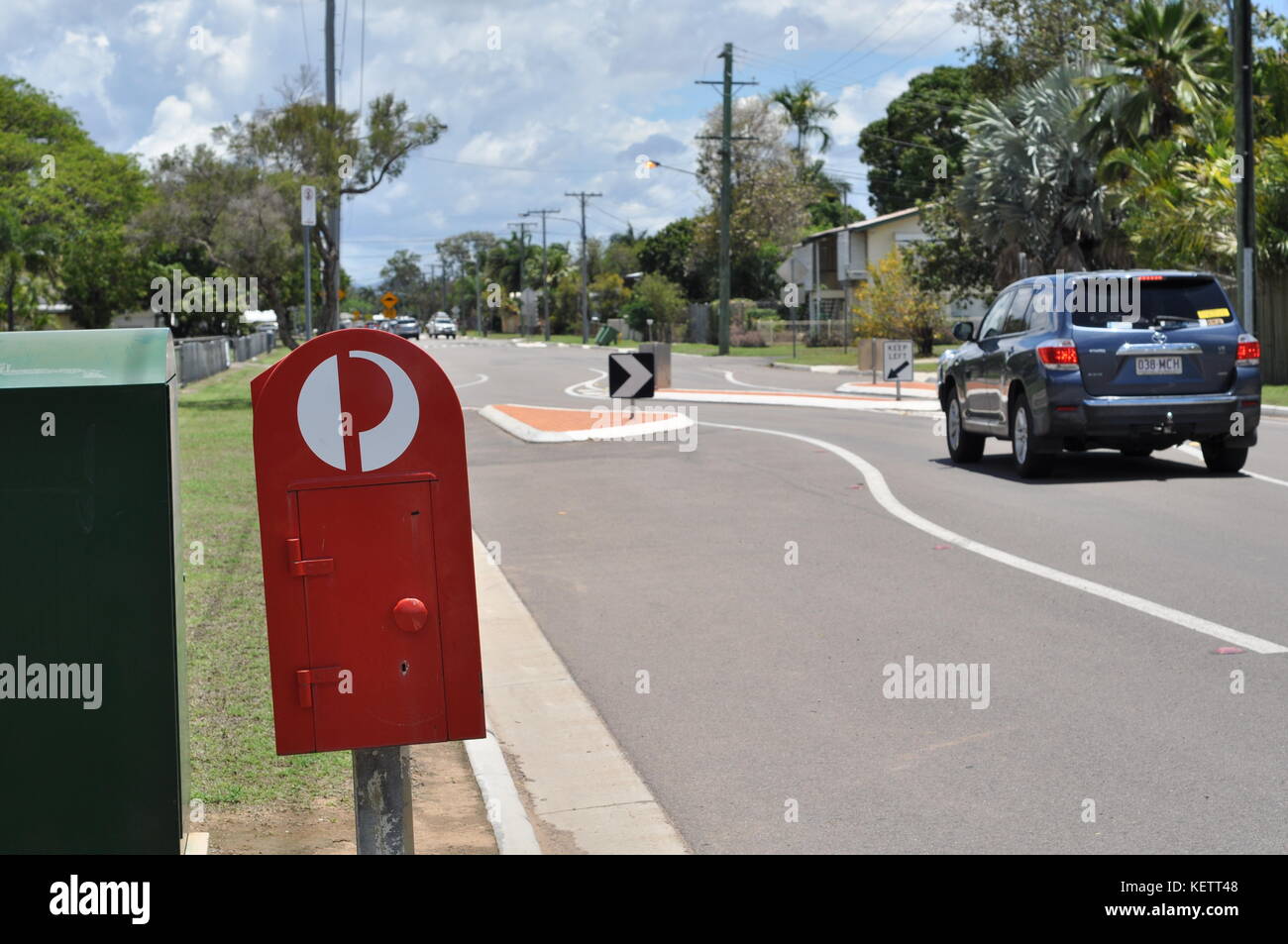Australia post mailboxes, Townsville, Queensland, Australia Stock Photo