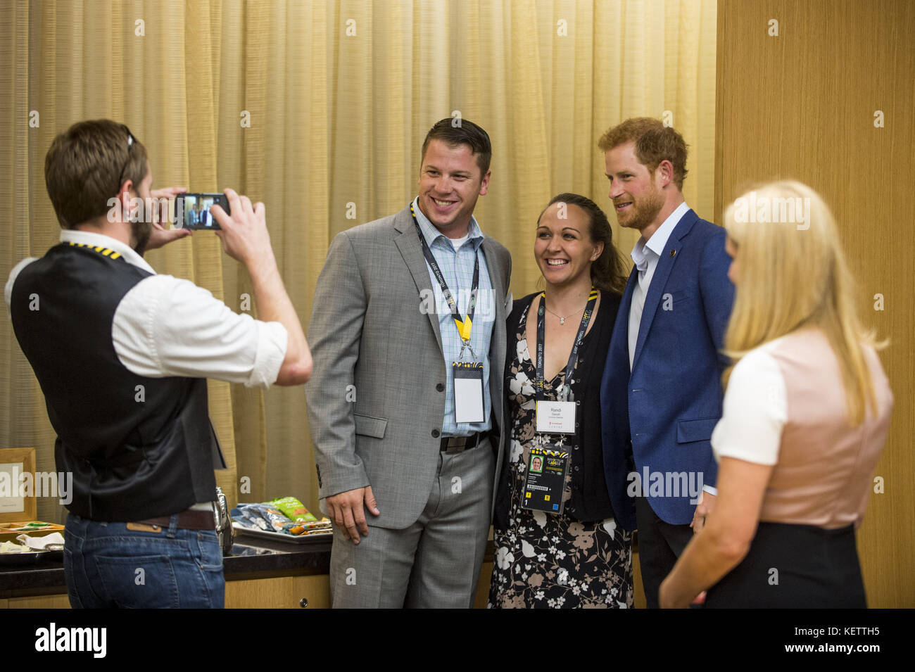 Prince Harry attends True Patriot Love Symposium, at the Scotia Plaza in Toronto.  Featuring: Prince Harry Where: Toronto, Canada When: 22 Sep 2017 Credit: Euan Cherry/WENN.com Stock Photo