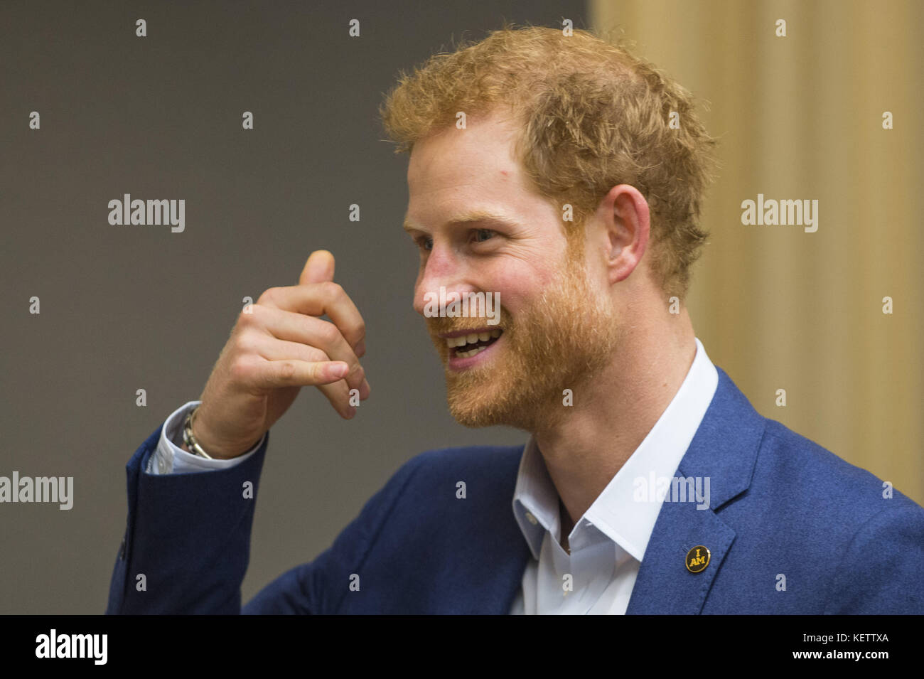 Prince Harry attends True Patriot Love Symposium, at the Scotia Plaza in Toronto.  Featuring: Prince Harry Where: Toronto, Canada When: 22 Sep 2017 Credit: Euan Cherry/WENN.com Stock Photo