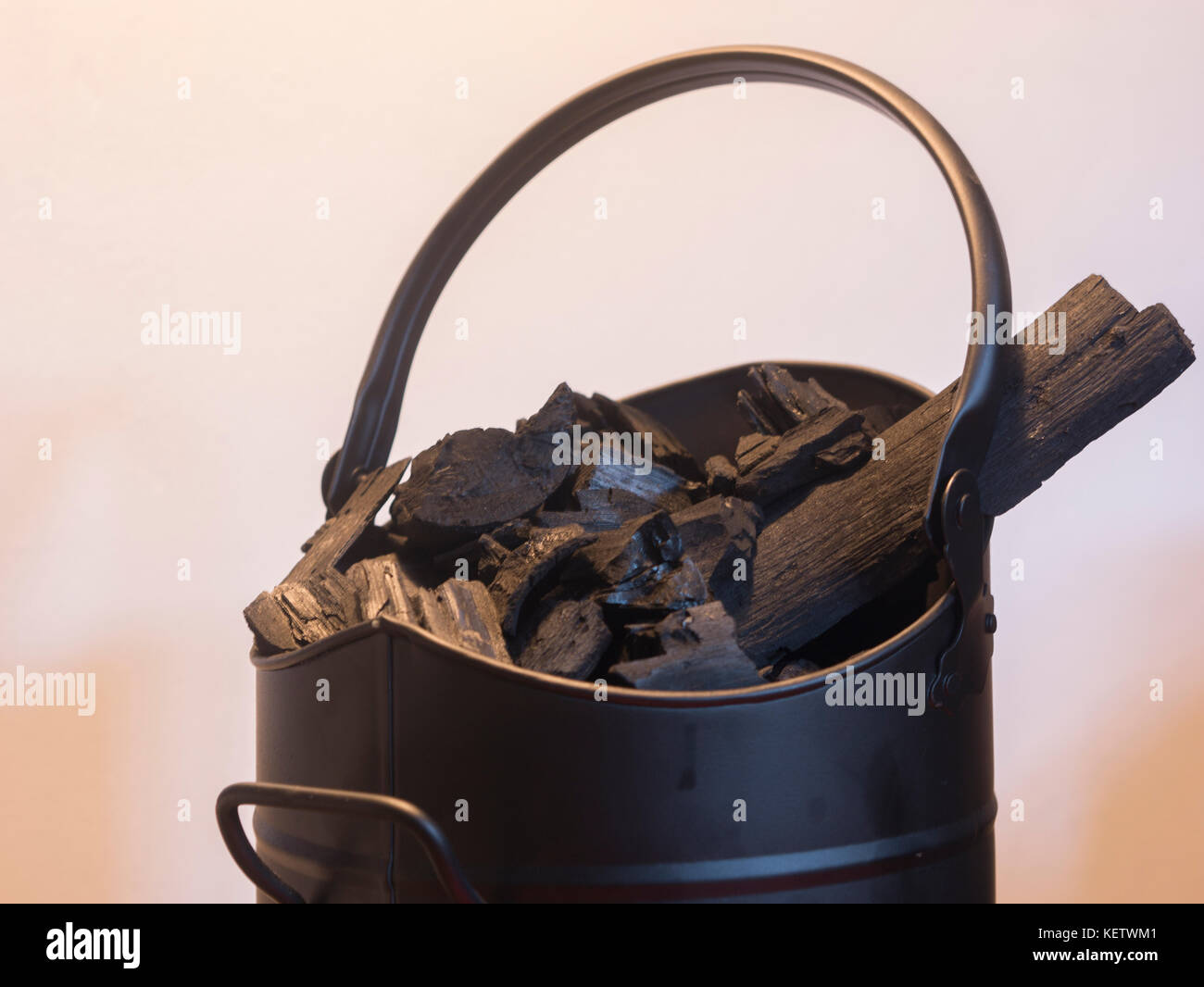 Coal scuttle charcoal scuttle Stock Photo Alamy