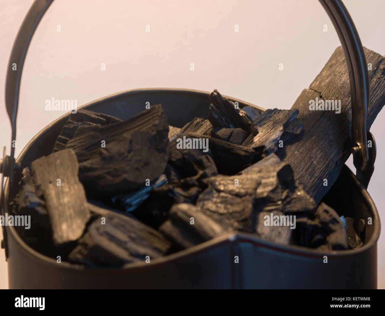 Coal scuttle charcoal scuttle Stock Photo Alamy