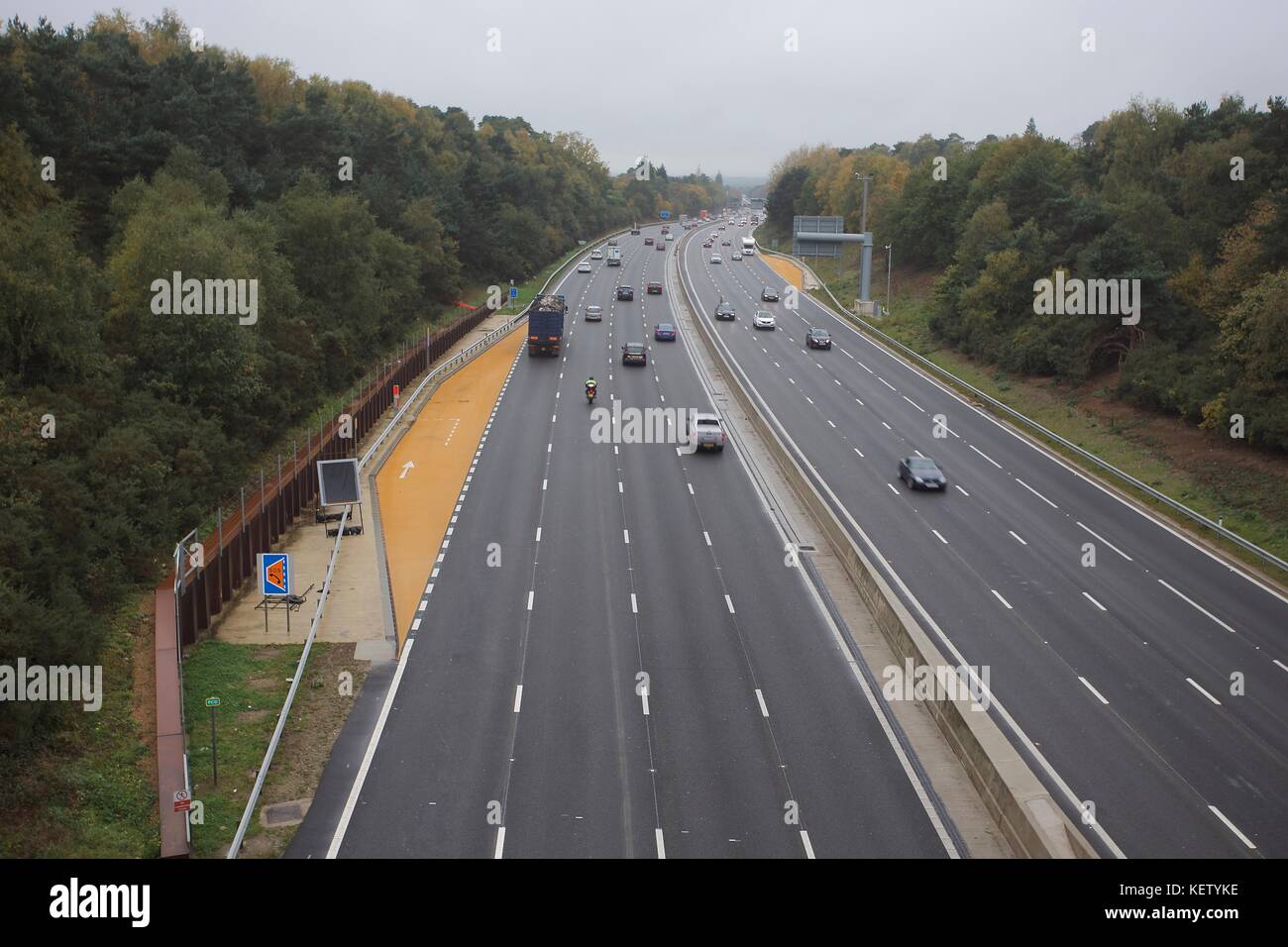 managed motorway Stock Photo