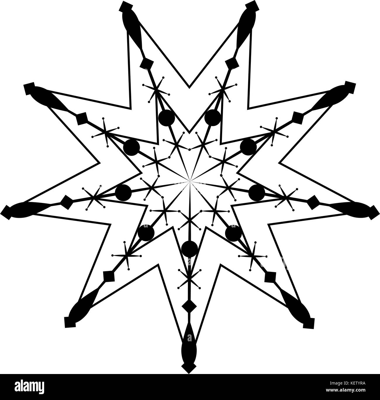 Isolated snowflake illustration Stock Vector Image & Art - Alamy