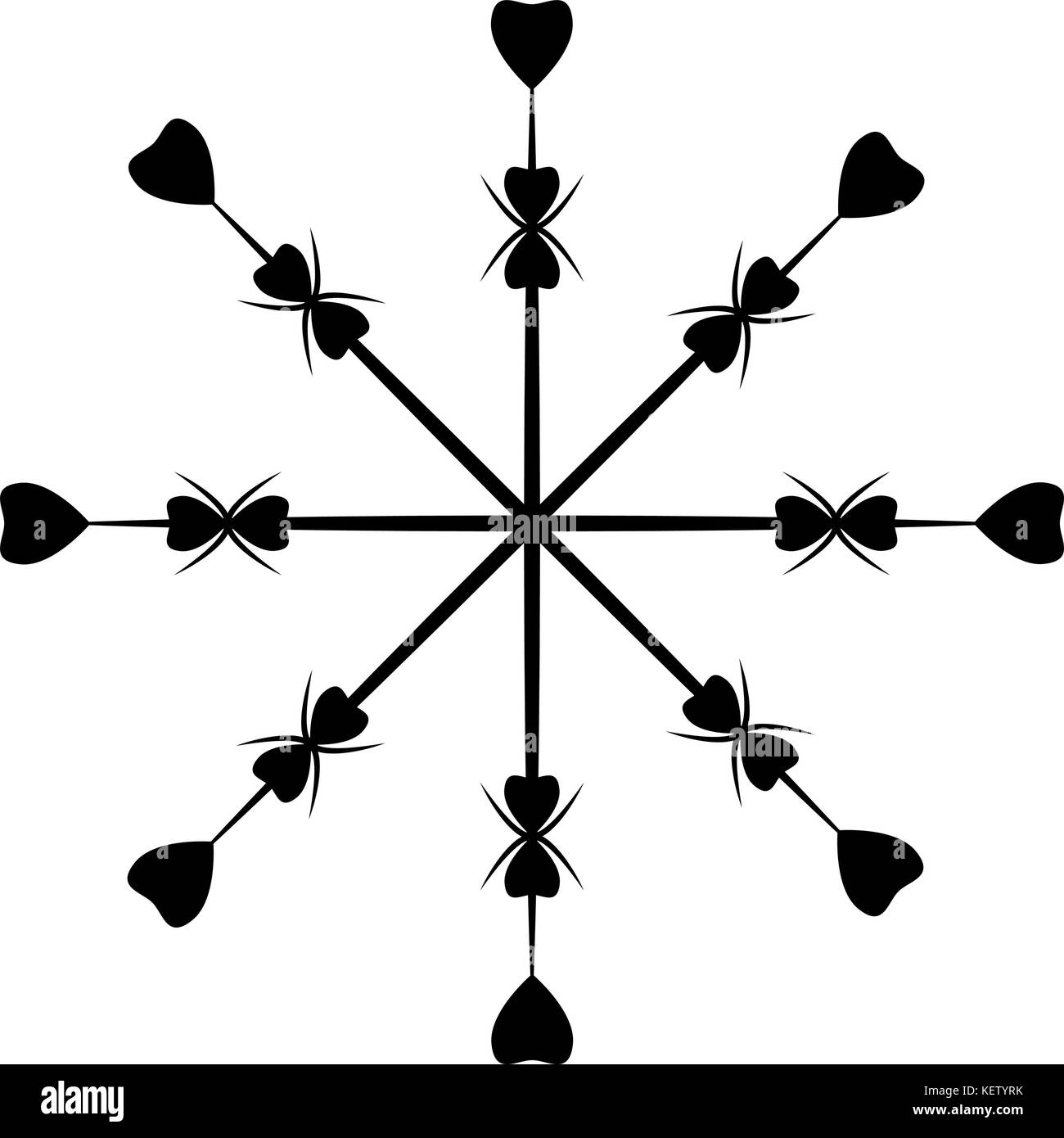 Isolated snowflake illustration Stock Vector Image & Art - Alamy