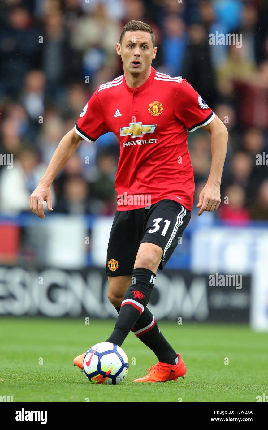 NEMANJA MATIC  MANCHESTER UNITED FC  PREMIER LEAGUE, HUDDERSFIELD TOWN FC V MANCHESTER UNITED FC  JOHN SMITH'S STADIUM, HUDDERSFIELD , ENGLAND  21 October 2017  GBB4629      STRICTLY EDITORIAL USE ONLY.   If The Player/Players Depicted In This Image Is/Are Playing For An English Club Or The England National Team.   Then This Image May Only Be Used For Editorial Purposes. No Commercial Use.    The Following Usages Are Also Restricted EVEN IF IN AN EDITORIAL CONTEXT:   Use in conjuction with, or part of, any unauthorized audio, video, data, fixture lists, club/league logos, Betting, Games or any Stock Photo