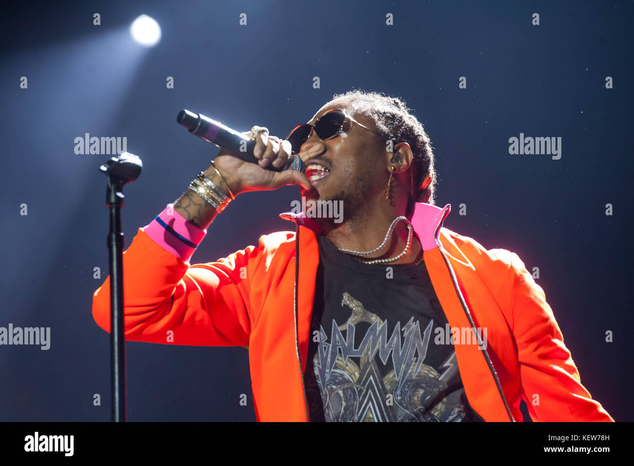 London, United Kingdom. 23rd Oct, 2017. Rapper Future performs on stage