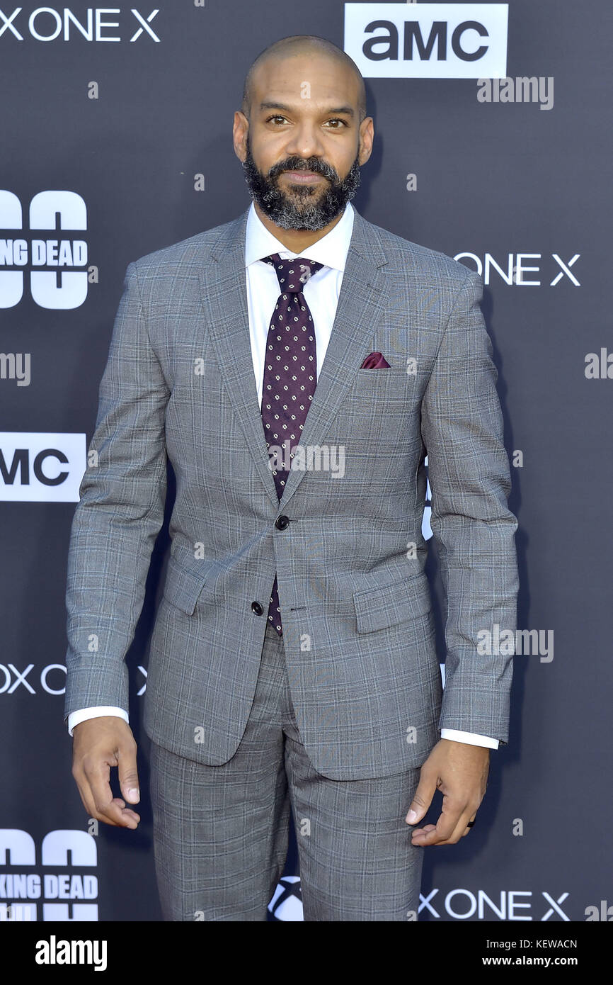 Khary Payton attends AMC's 'The Walking Dead' Season 8 Premiere and the ...