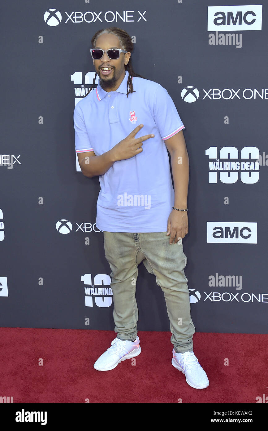 Lil Jon attends AMC's 'The Walking Dead' Season 8 Premiere and the 100th Episode celebration at Greek Theatre on October 22, 2017 in Los Angeles, California. | Verwendung weltweit Stock Photo