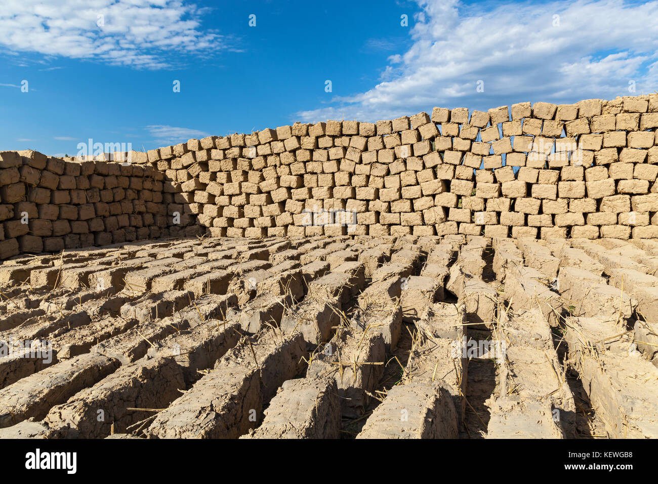 brick made of clay and straw Stock Photo Alamy