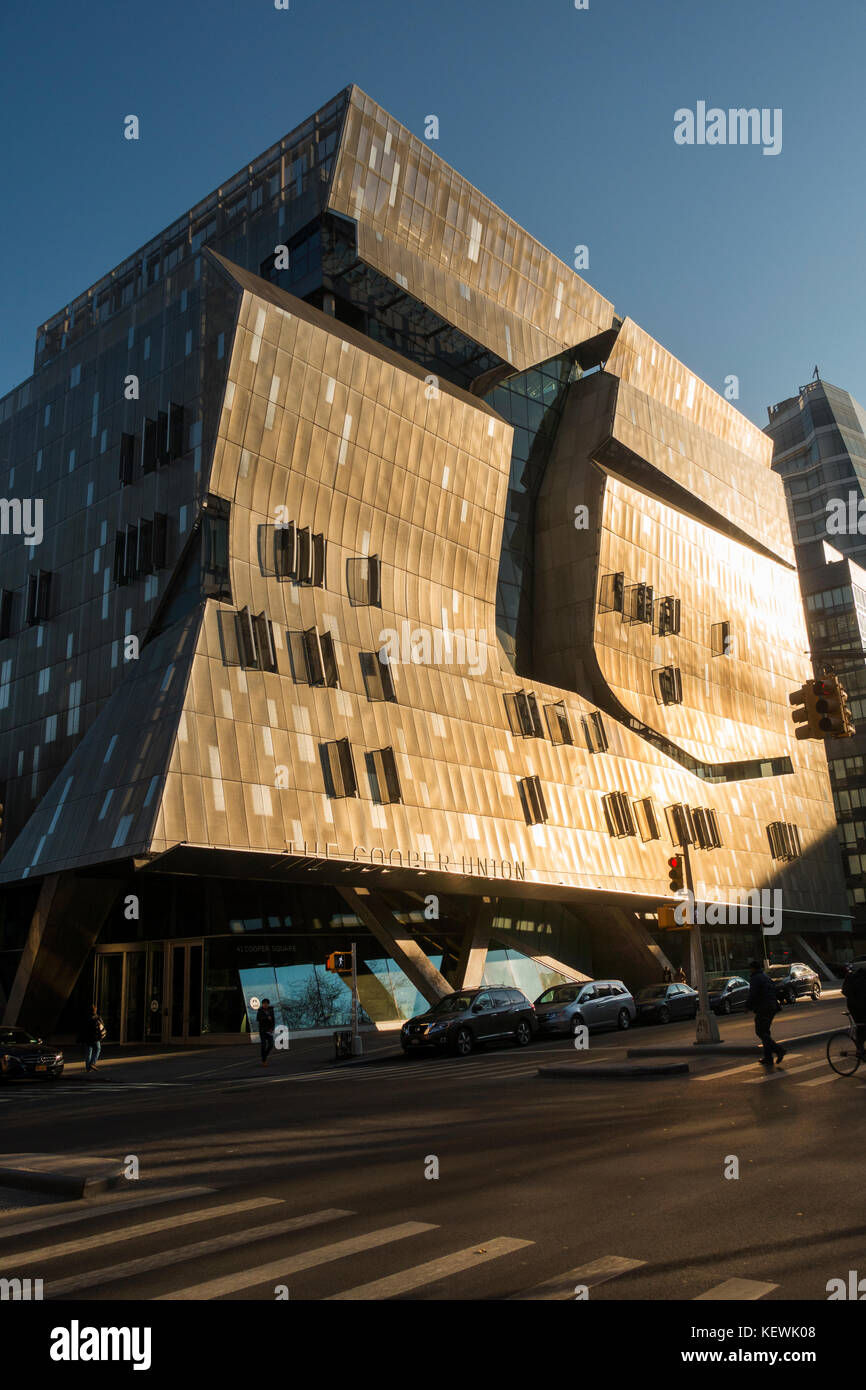 Cooper Unions square building NYC Stock Photo Alamy