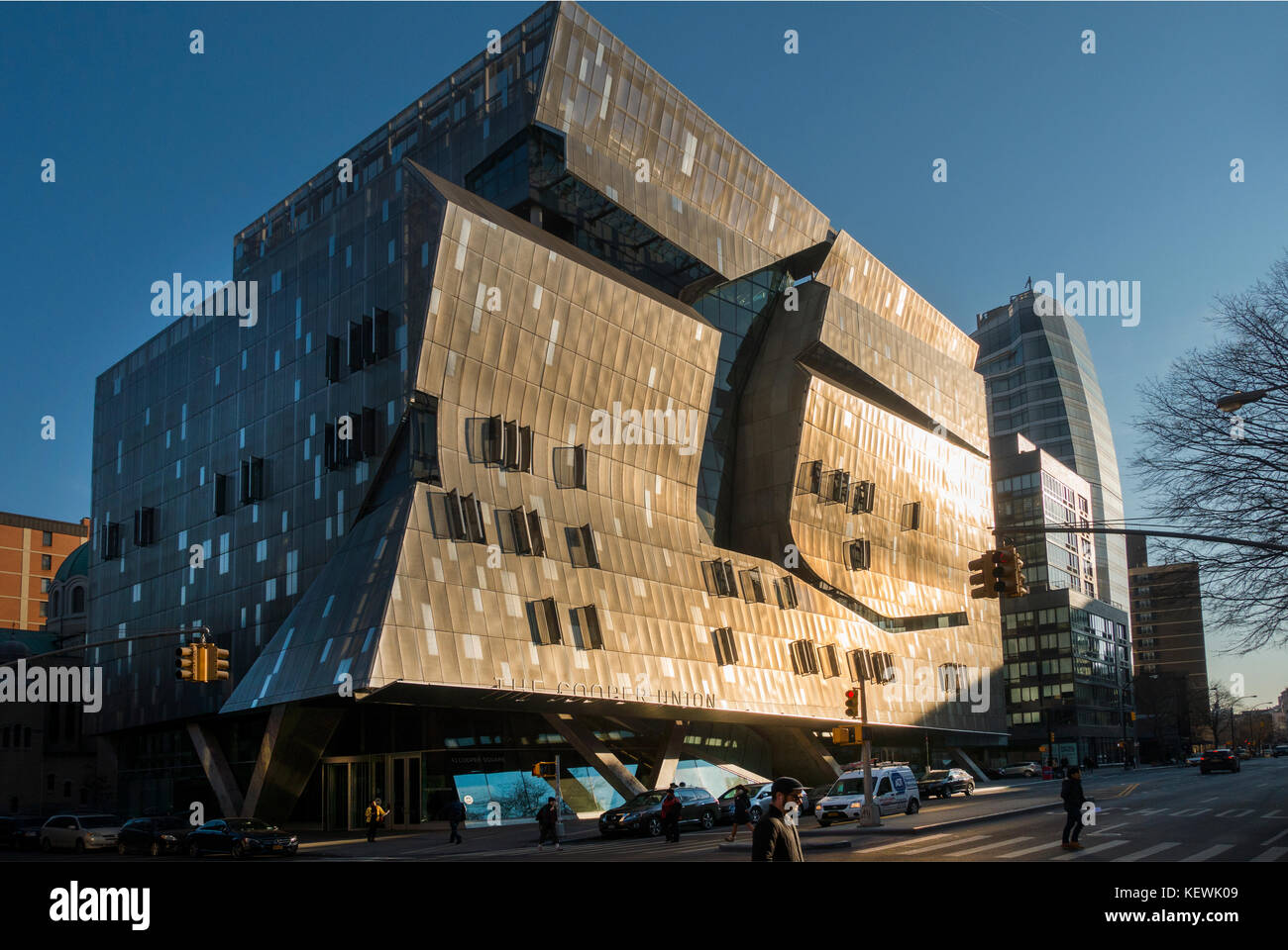 Cooper Unions square building NYC Stock Photo Alamy