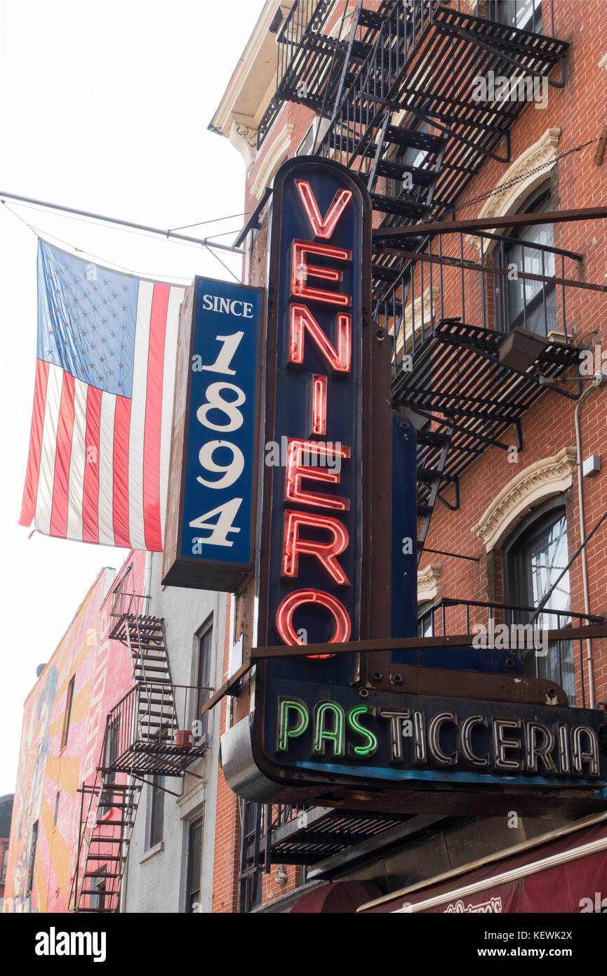 Veniero's Pastry shop NYC Stock Photo Alamy
