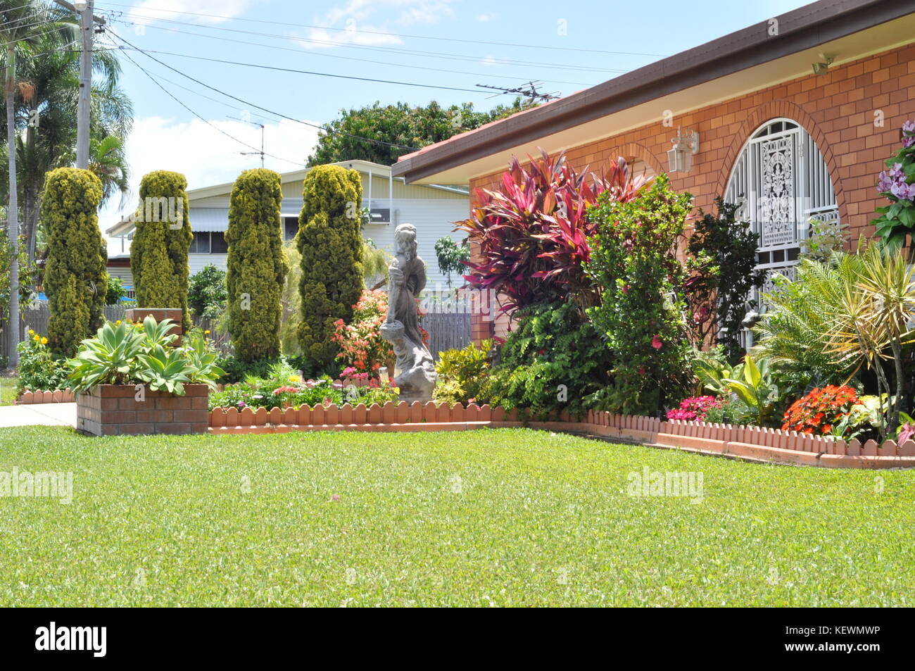 A well maintained Australian garden, Townsville, Queensland, Australia Stock Photo Alamy