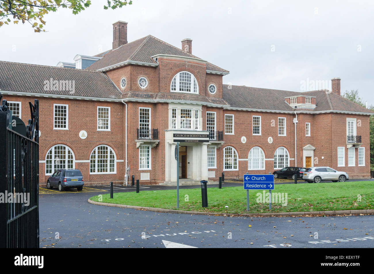 Pitmaston House, the recently opened Birmingham headquarters of the Church of Scientology in Moseley, Birmingham, England Stock Photo