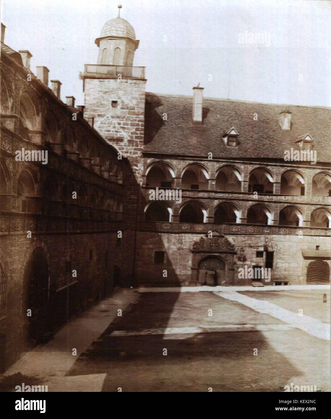 This image shows Kulmbach, Germany, and its iconic Plassenburg Castle ...