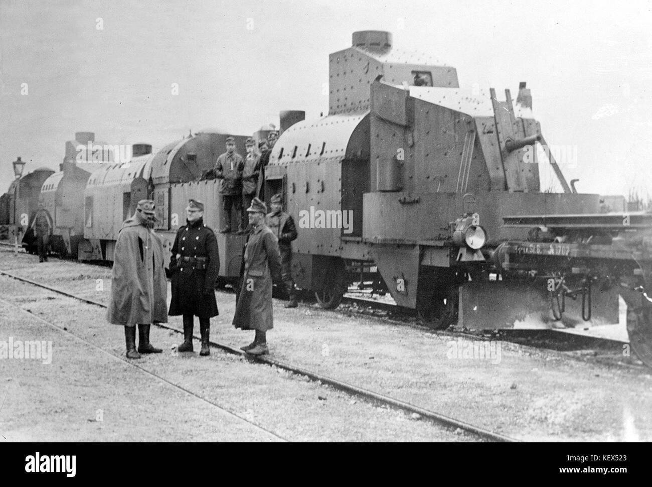 A historical image or reference to an armored train used during World ...