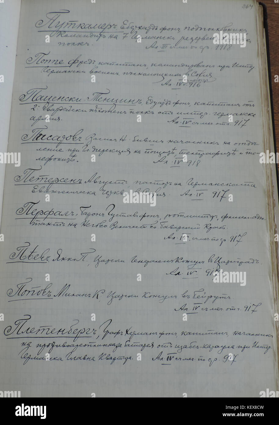 3K 2 123 264 Recipients of the Bulgarian Order of Saint Alexander, 1912 1935 Stock Photo