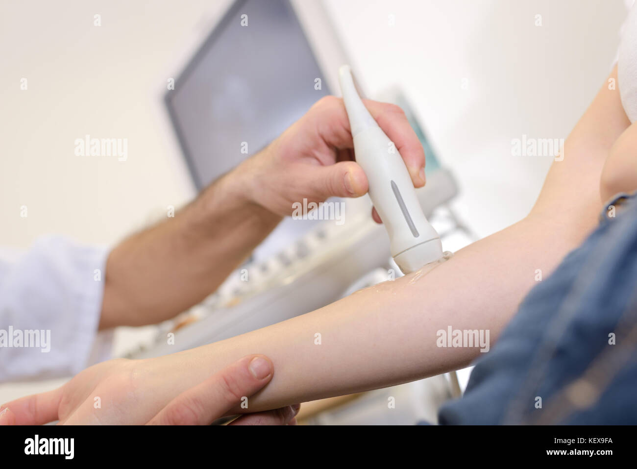 Ultrasound on arm Stock Photo Alamy