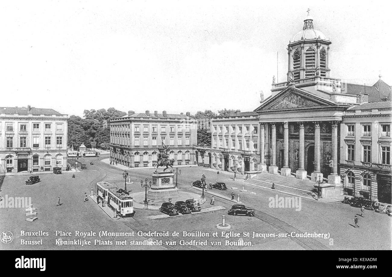 Brussel tram 20 1930s Stock Photo Alamy