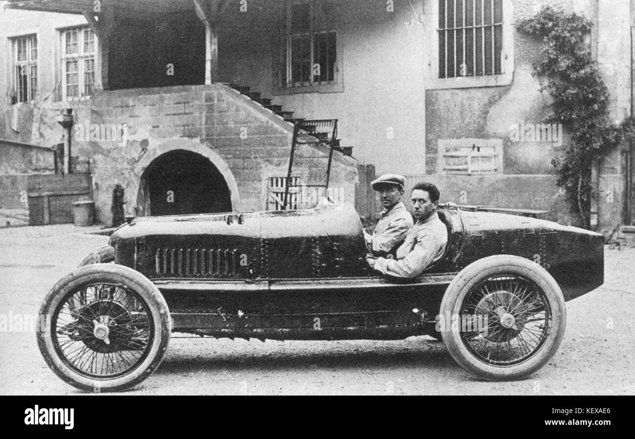 1922 french gp   pietro bordino (fiat 804 2 litre 6 cyl) Stock Photo