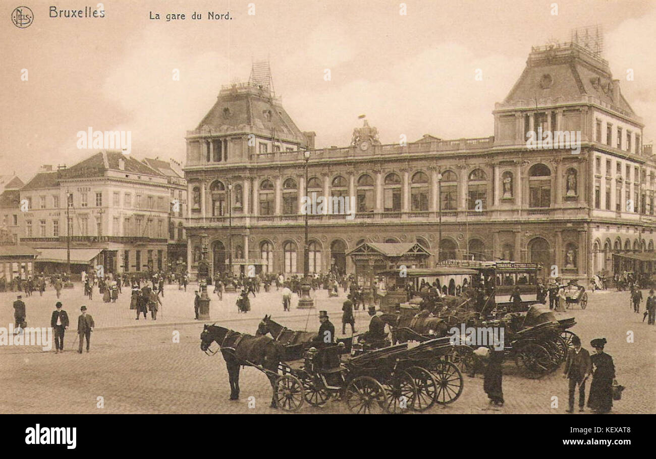 Ancienne Gare du Nord Bruxelles Stock Photo Alamy
