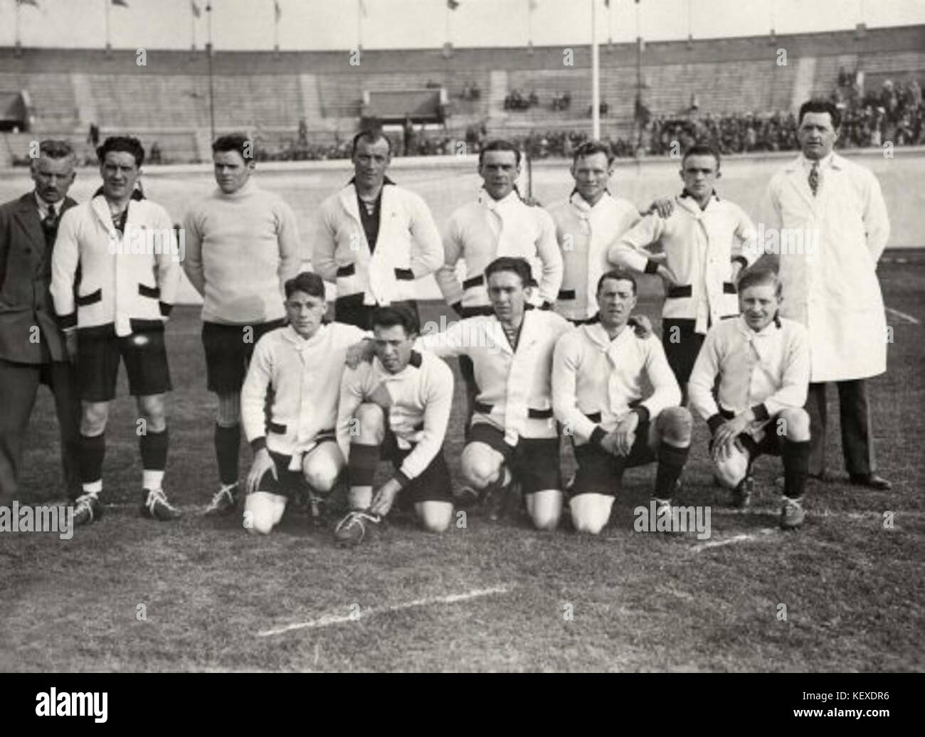 Belgisch voetbalelftal tijdens de Olympische Spelen 1928 Stock Photo Alamy