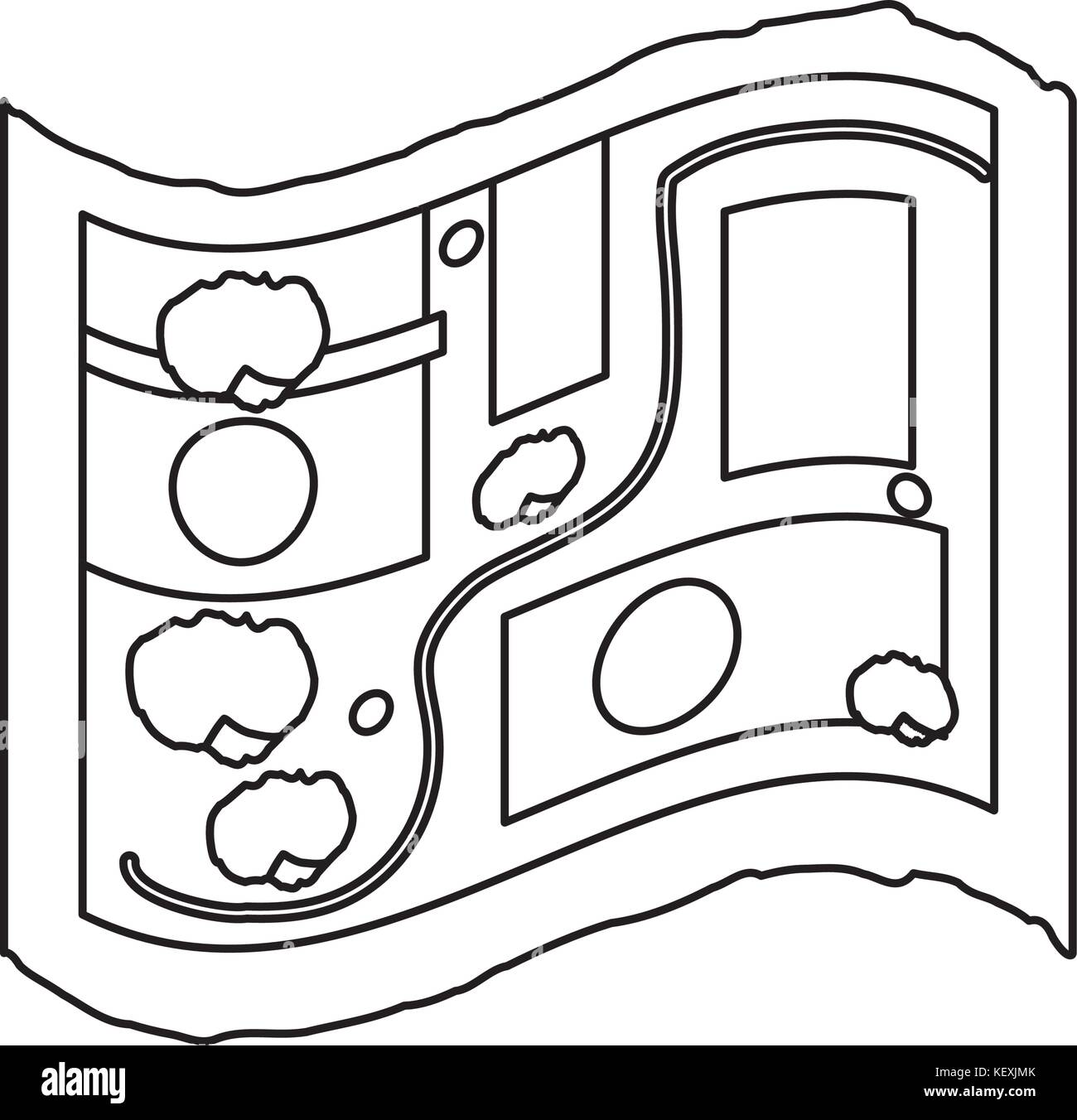 city map icon over white background vector illutration Stock Vector ...