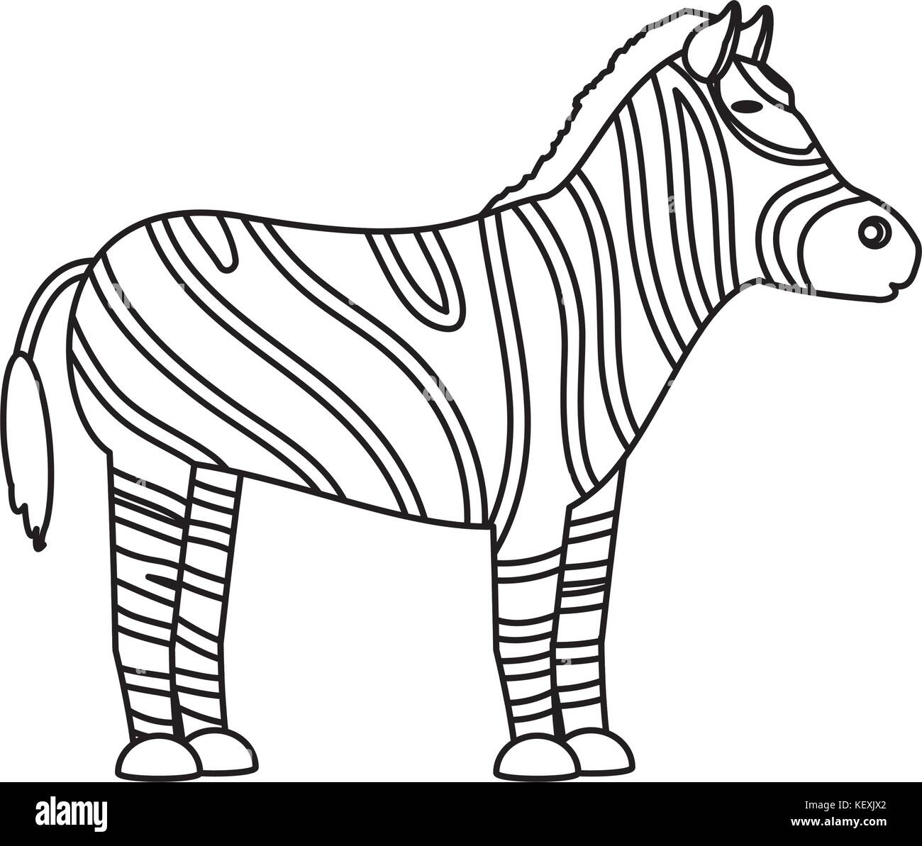 zebra icon over white background vector illutration Stock Vector Image ...