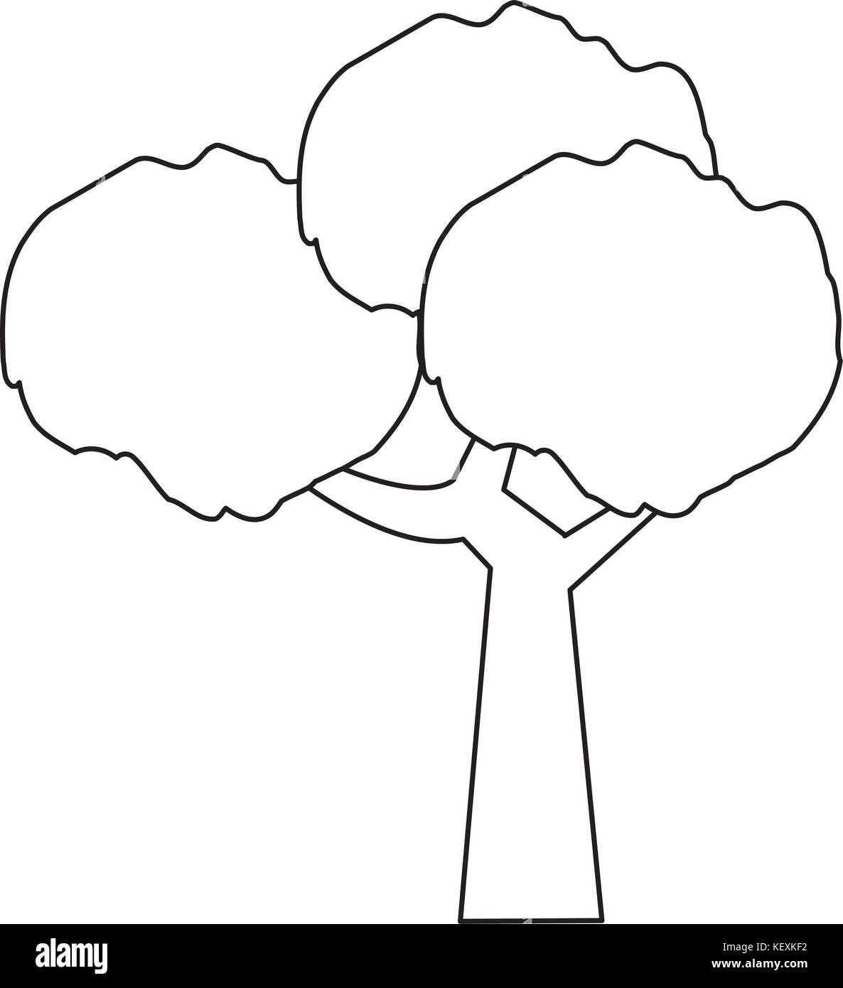 tree icon over white background vector illustration Stock Vector Image ...