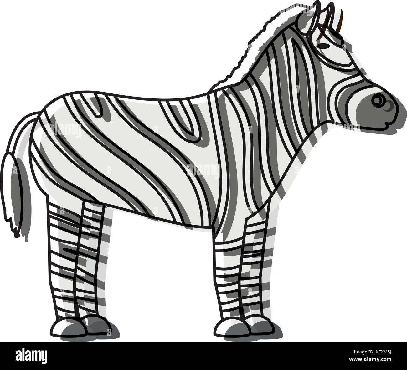 zebra icon over white background vector illutration Stock Vector Image ...