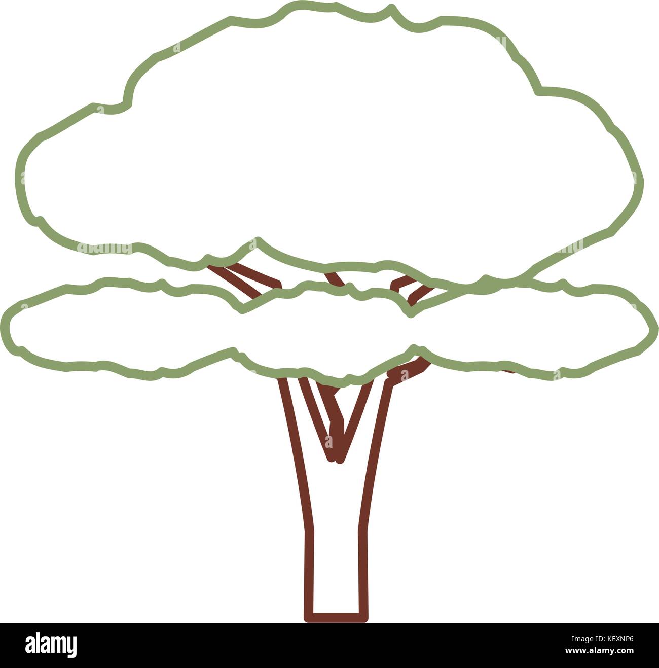 tree icon over white background vector illustration Stock Vector Image ...