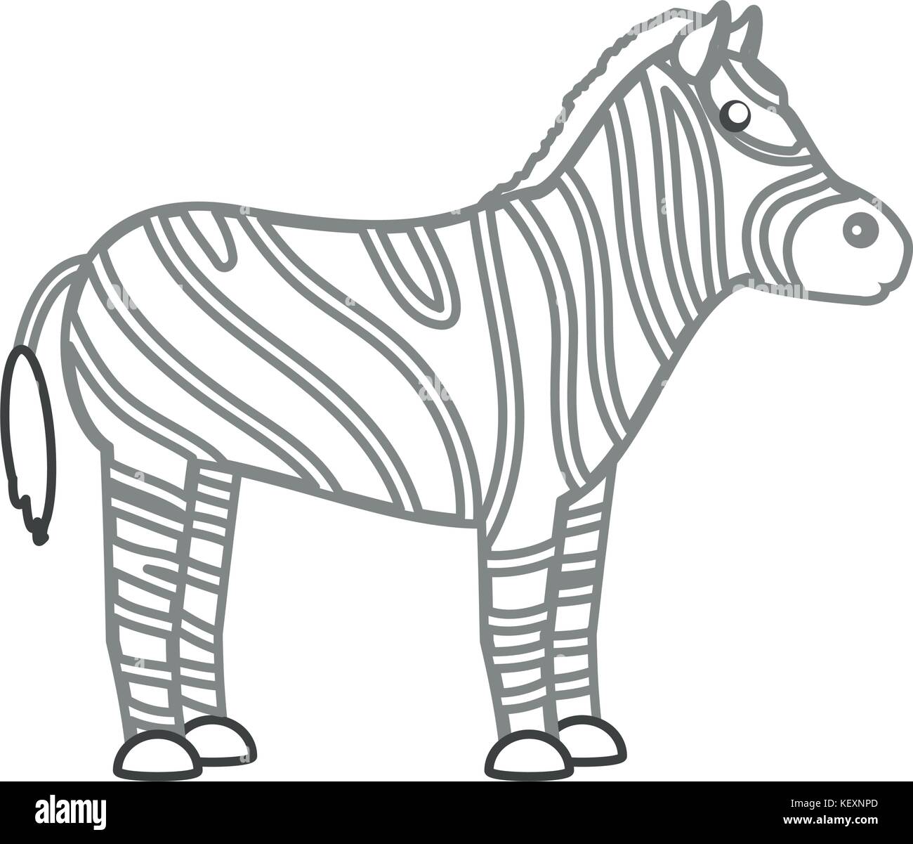 zebra icon over white background vector illutration Stock Vector Image ...
