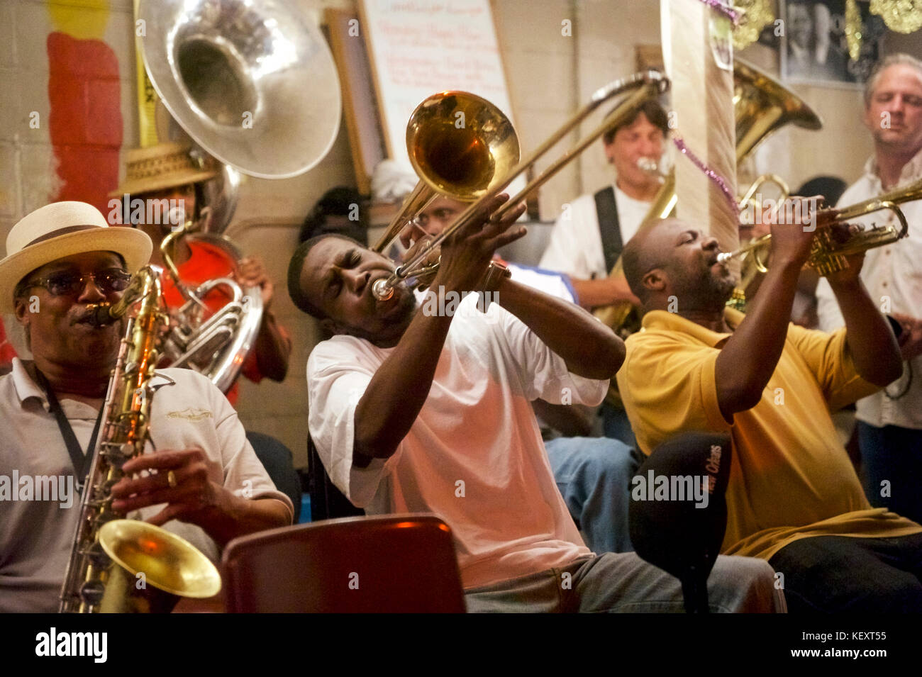 The Treme Brass Band plays at the Candlelight Lounge in the Treme