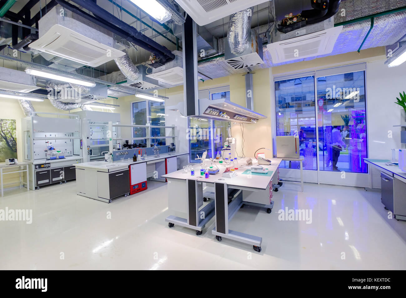 Modern scientific laboratory interior at Skolkovo Technopark Stock ...