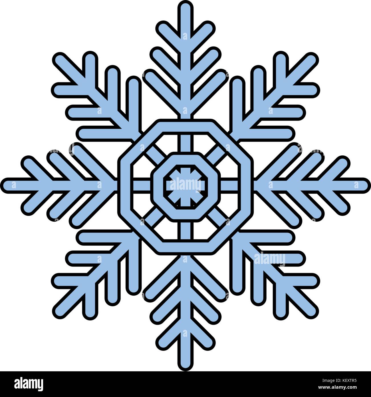 snowflake icon over white background vector illustration Stock Vector ...
